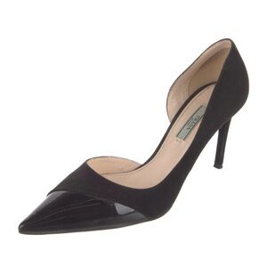 Prada Black Pointed D'Orsay Pumps